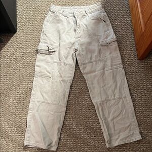 Women's Gray Cargo Pants